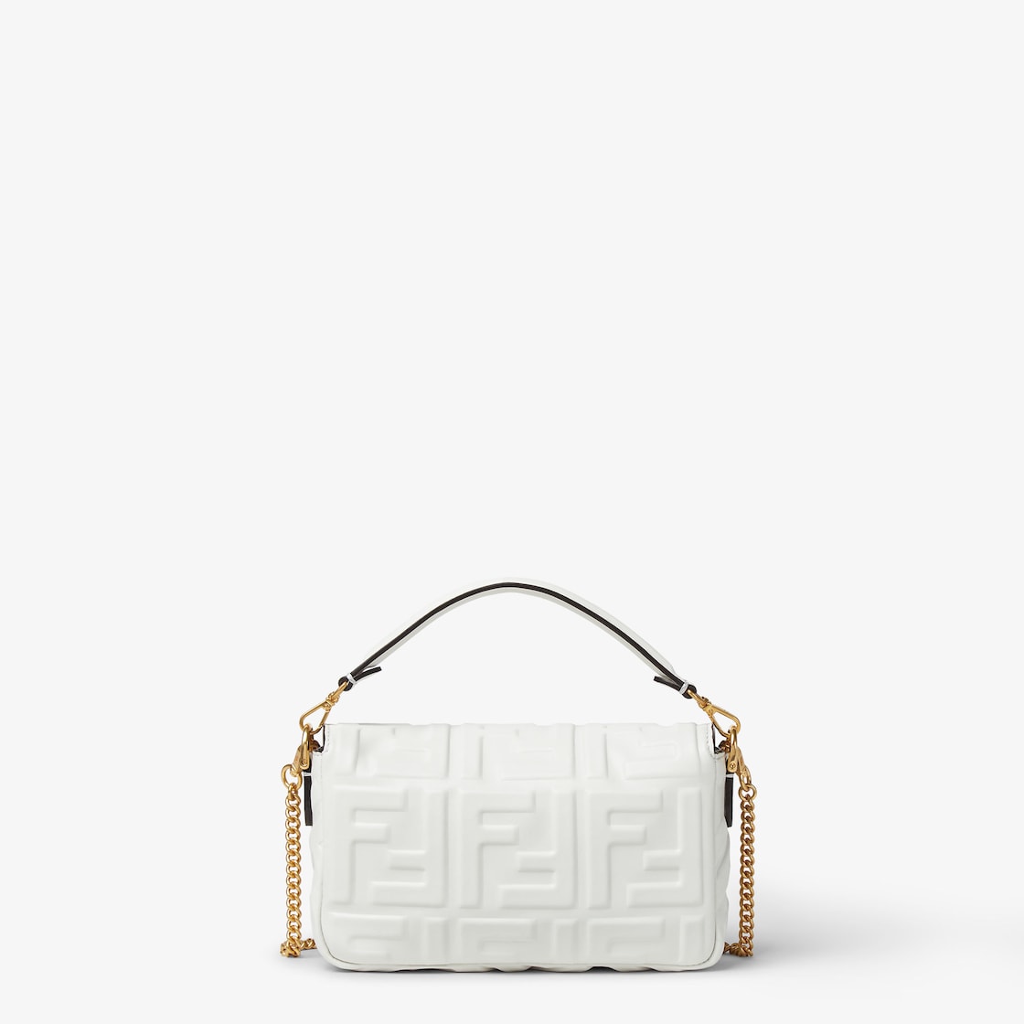 FENDI Baguette® Mini White leather bag - Image 3